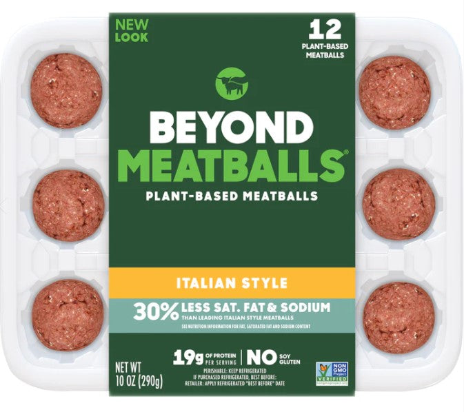 Beyond Meat Beyond Meatballs Italian Style Plant-Based .