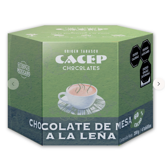 Cacep Chocolate De Mesa A La Leña En Tablillas