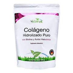 COLAGENO HIDROLIZADO PURO CON BIOTINA Y ACIDO HIALURONICO