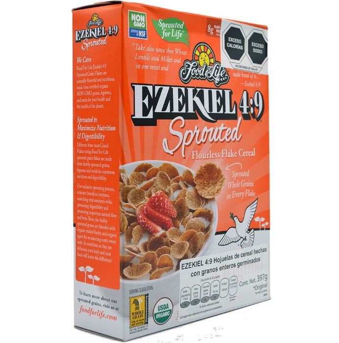 FOOD FOR LIFE EZEKIEL 4:9 SPROUTED ORIGINAL  FLAKE CEREAL