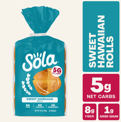 Sola Keto Sweet Hawaiian Rolls