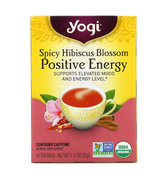 YOGI TEA SPICY HIBISCUS BLOSSOM POSITIVE ENERGY