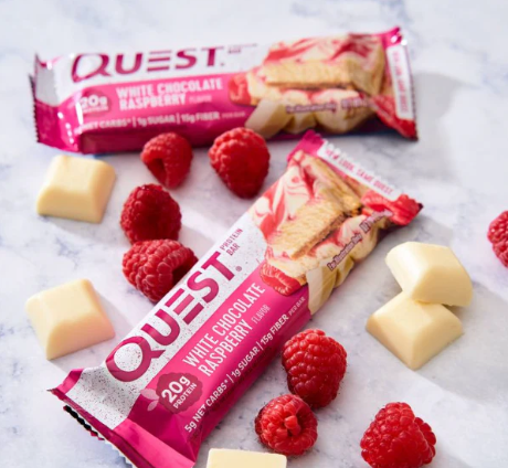 Quest Protein Bar White Chocolate Raspbeerry Flavored