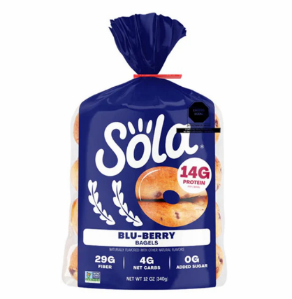 Sola Keto Blu-berry Bagels