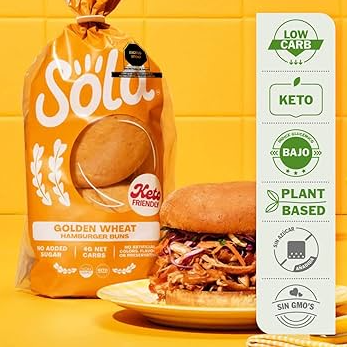 SOLA PAN KETO GOLDEN WHEAT PARA HAMBURGUESA