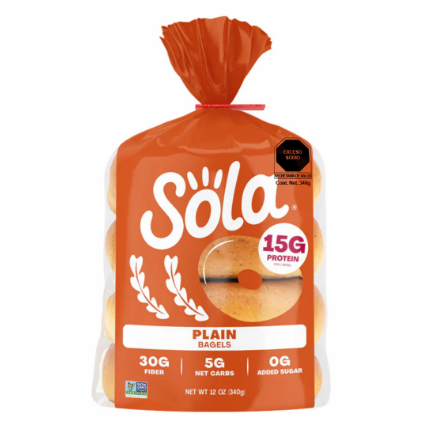 Sola Keto Plain Bagels