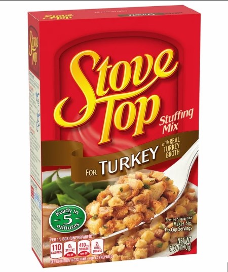 STOVE TOP STUFFING MIX FOR TURKEY