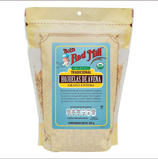 BOB'S RED MILL ORGANICA TRADICIONAL HOJUELAS DE AVENA GRANO ENTERO