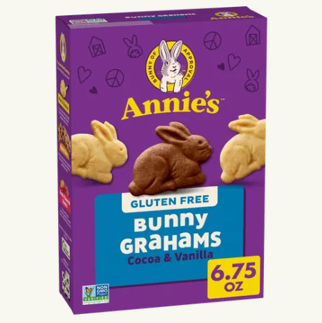 ANNIE'S GLUTEN FREE BUNNY GRAHAMS COCOA & VANILLA