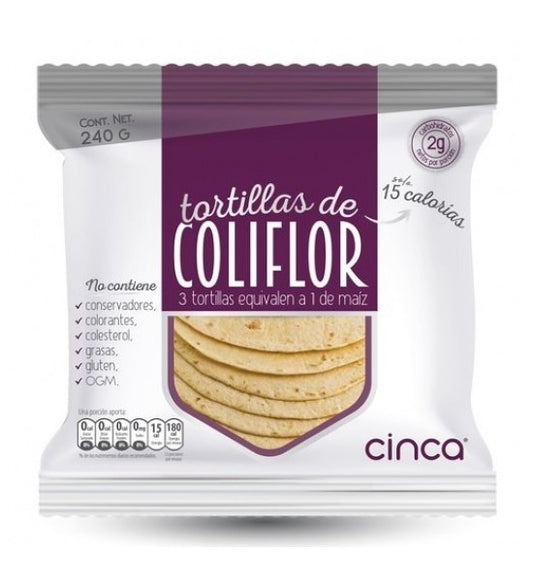 CINCA TORTILLAS DE COLIFLOR Y MAIZ