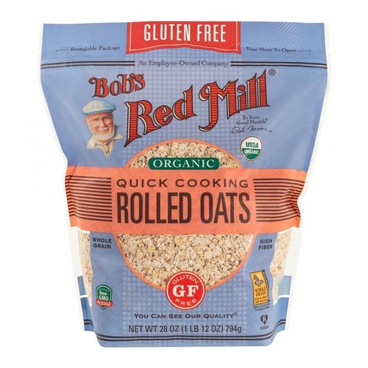 Bobs Red Mill Hojuelas de avena rolada orgánica de rápida cocción