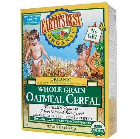 EARTHS BEST ORGANIC WHOLE RAIN OATMEAL CEREAL