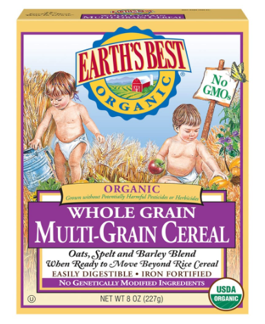 EARTH'S BEST ORGANIC MULTI-GRAIN CEREAL