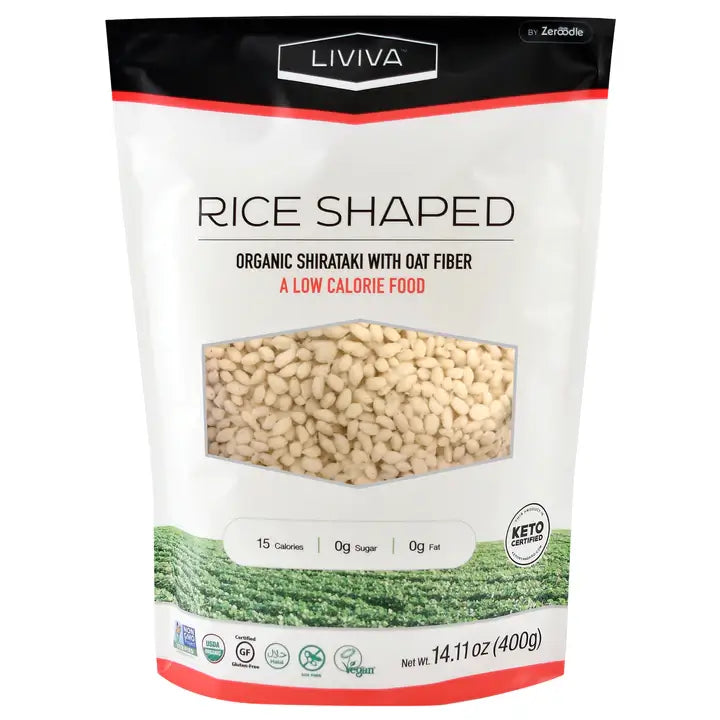 Selecta Rice Liviva Rice Shaped Organic Shirataki With Oat Fiber – La Selecta Organica