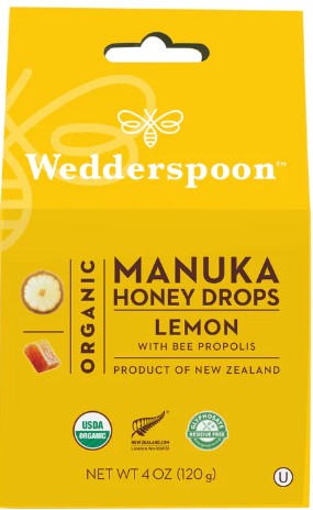 WEDDERSPOON MANUKA HONEY DROPS LEMON WHIT BEE PROPILIS