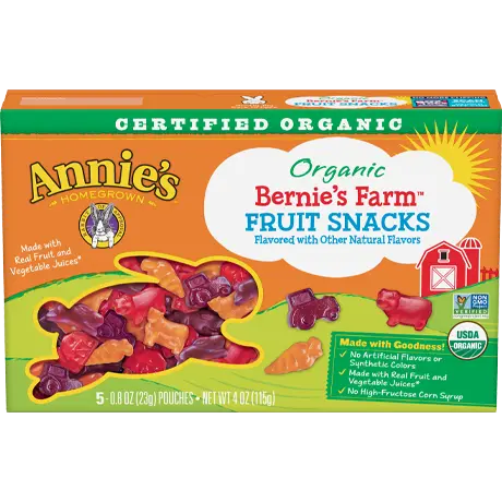 ANNIE'S ORGANIC BERNIE'S FARM FRUIT SNACKS