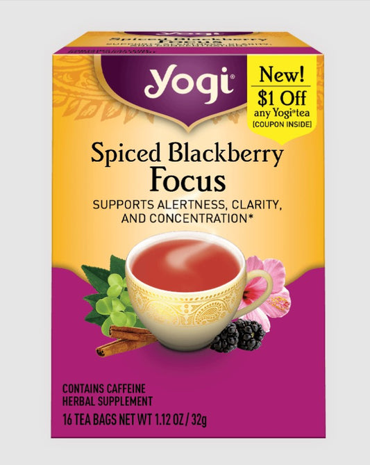 Yogi spiced blackberry focus