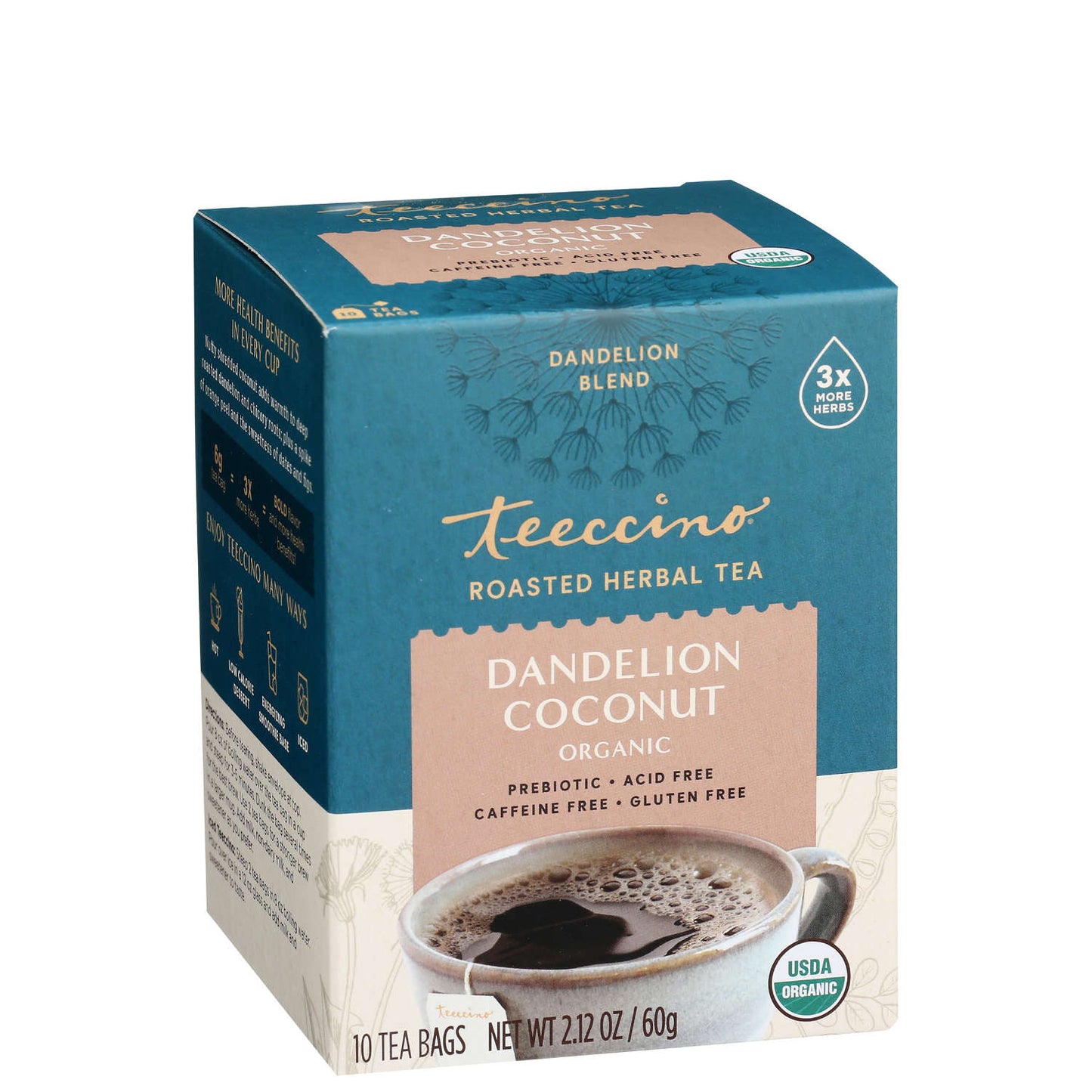 Teeccino Dandelion Coconut Organic
