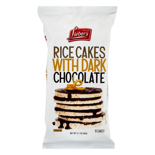 LIEBER'S GALLETAS DE ARROZ INFLADO CON CHOCOLATE AMARGO