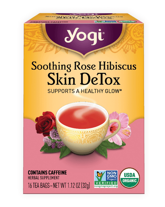 Yogi Tea Soothing Rose Hibiscus Skin Detox