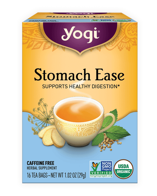 Yogi Tea Stomach Ease supports healthy digestion