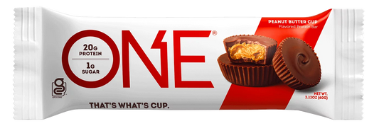 ONE BARRA DE PROTEINA TAZA DE MANTEQUILLA DE MANÍ
